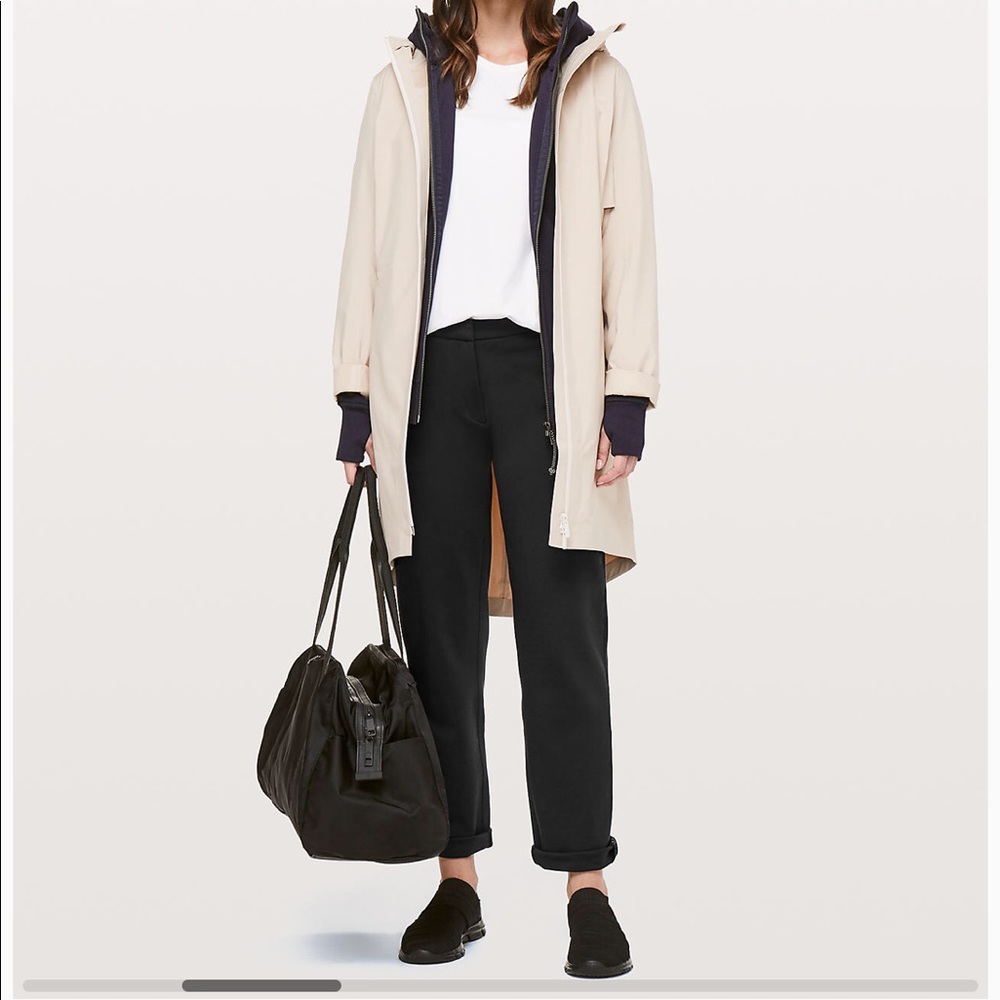 BNWT Lululemon on The Move Ponte black Pants Sz 6